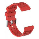 Maxbell Breathable Twill Strap For fitbit versa/versa lite Red Large size - Aladdin Shoppers