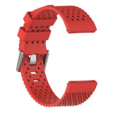 Maxbell Breathable Twill Strap For fitbit versa/versa lite Red Large size - Aladdin Shoppers