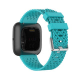 Maxbell Breathable Twill Strap For fitbit versa/versa lite Sky blue Large size - Aladdin Shoppers