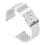 Maxbell Breathable Twill Strap For fitbit versa/versa lite White Small size - Aladdin Shoppers