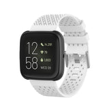 Maxbell Breathable Twill Strap For fitbit versa/versa lite White Small size - Aladdin Shoppers