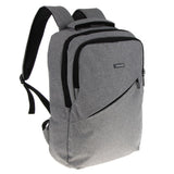 Maxbell Business Laptop Backpack Computer School Bag with USB Charging Port Gray - Aladdin Shoppers