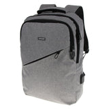 Maxbell Business Laptop Backpack Computer School Bag with USB Charging Port Gray - Aladdin Shoppers