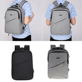 Maxbell Business Laptop Backpack Computer School Bag with USB Charging Port Gray - Aladdin Shoppers