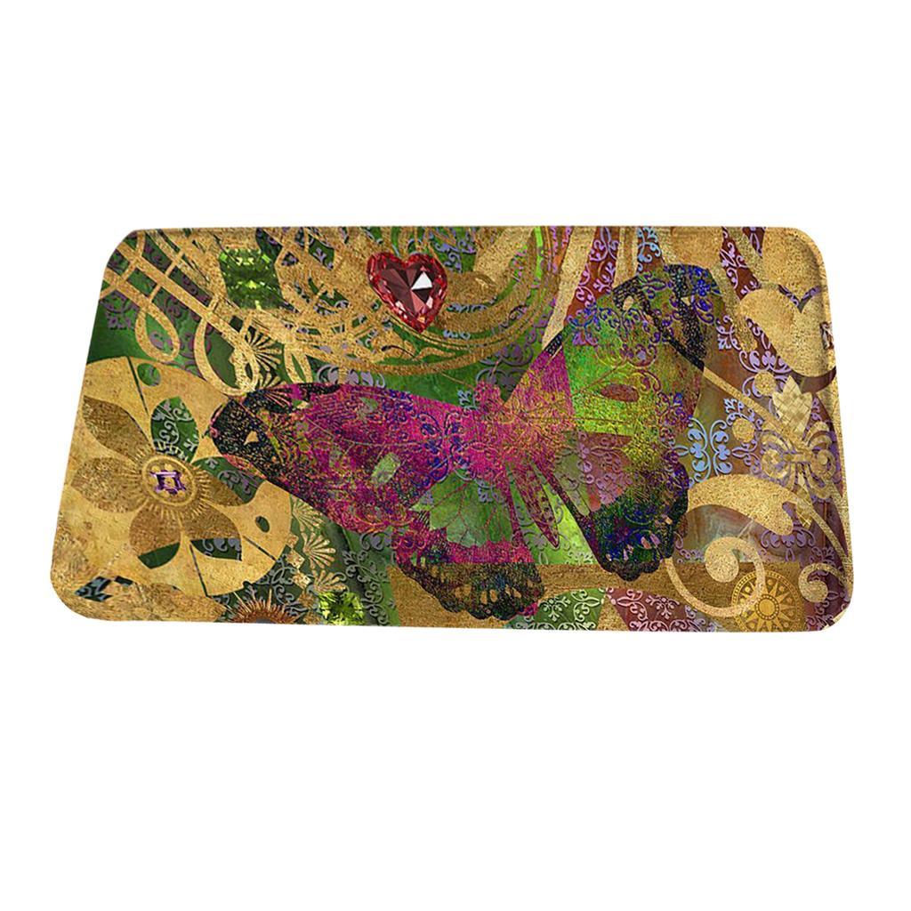 Maxbell Butterfly Bathbat Floor Mat Rug Bathroom Non-Slip Carpet Bathroom Decor 8 - Aladdin Shoppers