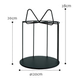 Maxbell Cake Stand Bowknot Showcase Dessert Pastry Display Wedding Party Black L - Aladdin Shoppers