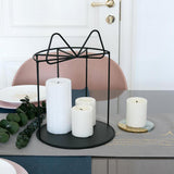 Maxbell Cake Stand Bowknot Showcase Dessert Pastry Display Wedding Party Black L - Aladdin Shoppers