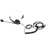 Maxbell Call Center Noise Cancelling Headphone Telephone Headset Black Monaural - Aladdin Shoppers
