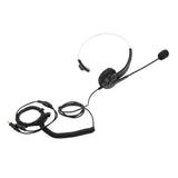 Maxbell Call Center Noise Cancelling Headphone Telephone Headset Black Monaural - Aladdin Shoppers