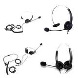 Maxbell Call Center Noise Cancelling Headphone Telephone Headset Black Monaural - Aladdin Shoppers