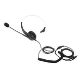 Maxbell Call Center Noise Cancelling Headphone Telephone Headset Black Monaural - Aladdin Shoppers