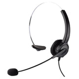 Maxbell Call Center Noise Cancelling Headphone Telephone Headset Black Monaural - Aladdin Shoppers