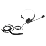 Maxbell Call Center Noise Cancelling Headphone Telephone Headset Black Monaural - Aladdin Shoppers