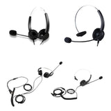 Maxbell Call Center Noise Cancelling Headphone Telephone Headset Black Monaural - Aladdin Shoppers