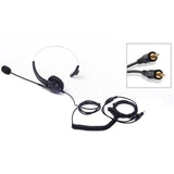 Maxbell Call Center Noise Cancelling Headphone Telephone Headset Black Monaural - Aladdin Shoppers