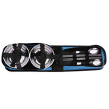 Maxbell Camping Cutlery Set Blue (flat-bottomed spoon) two-piece set - Aladdin Shoppers