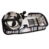 Maxbell Camping Cutlery Set Blue two-piece set (2 bowls + 2 chopsticks + 2 spoons) - Aladdin Shoppers
