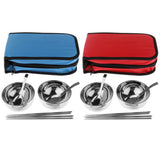 Maxbell Camping Cutlery Set Red (flat-bottomed spoon) two-piece set - Aladdin Shoppers