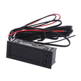 Maxbell Car LCD Digital Backlight Automotive Temperature Clock Voltmeter Accessories Red - Aladdin Shoppers