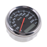 Maxbell Car Speedometer Stainless Waterproof White Digital Gauge 200km/h 85mm - Aladdin Shoppers