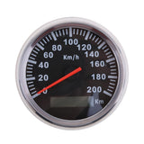Maxbell Car Speedometer Stainless Waterproof White Digital Gauge 200km/h 85mm - Aladdin Shoppers