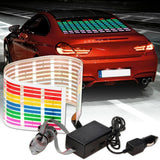 Maxbell CAR STICKER MUSIC RHYTHM LED FLASH LIGHT LAMP SOUND ACTIVATED EQUALIZER - Aladdin Shoppers