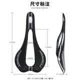 Maxbell Carbon Fiber Bicycle Seat Replacement Large Hollow Saddle Cushion Matte - Aladdin Shoppers