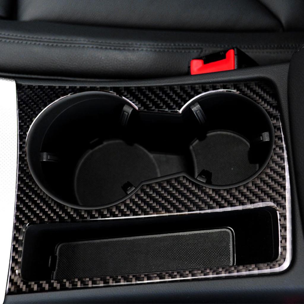 Maxbell Carbon Fiber Cup Holder Decorative Cover Sticker For Audi A5 A4 B8 2009-2015 - Aladdin Shoppers
