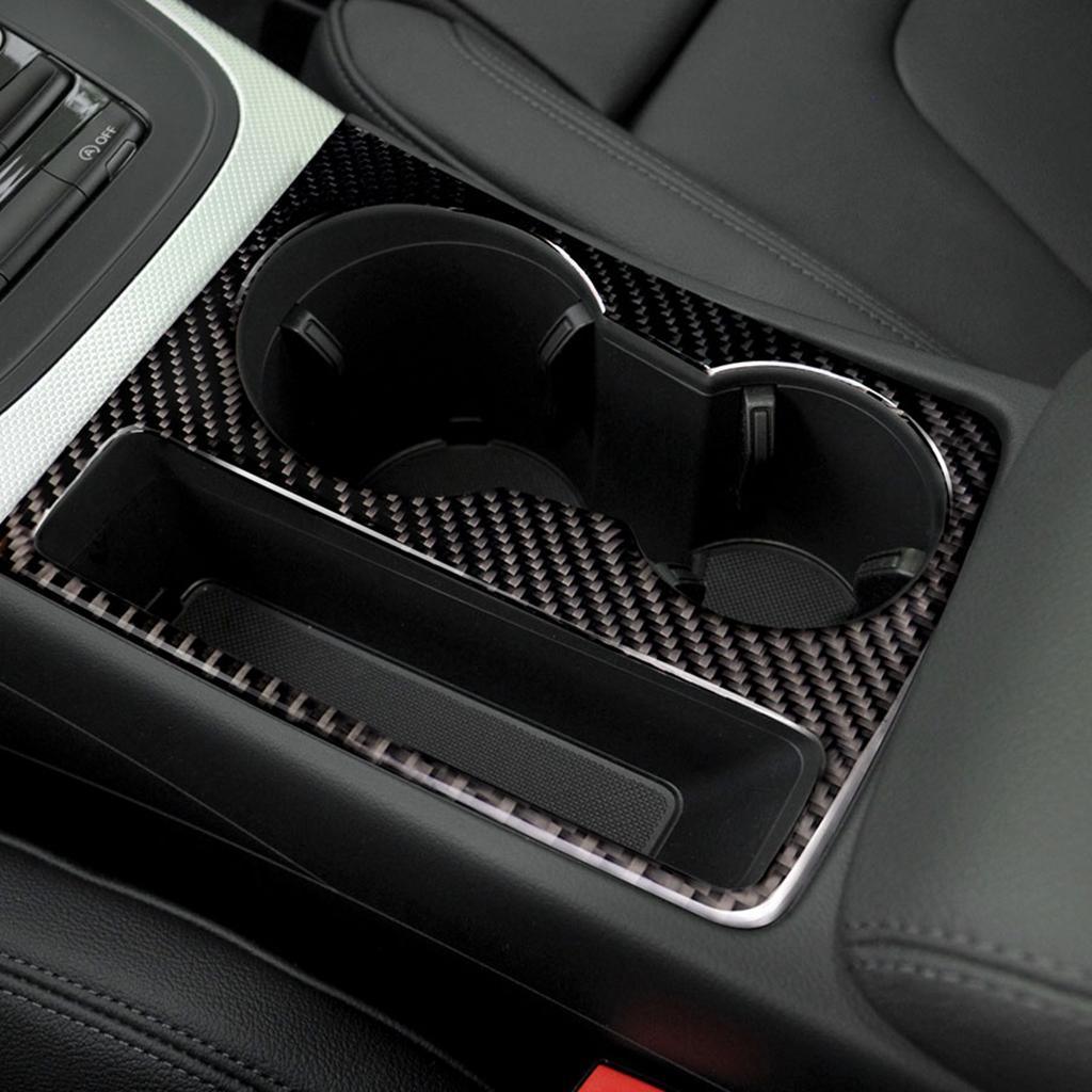 Maxbell Carbon Fiber Cup Holder Decorative Cover Sticker For Audi A5 A4 B8 2009-2015 - Aladdin Shoppers