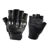 Maxbell Carbon Fiber Motorcycle Half Finger Gloves Motorbike Ride Fingerless XL - Aladdin Shoppers