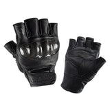 Maxbell Carbon Fiber Motorcycle Half Finger Gloves Motorbike Ride Fingerless XL - Aladdin Shoppers