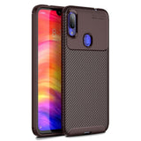 Maxbell Carbon Fiber Phone Case for Xiaomi Redmi Pro Soft Back Cover Coffee - Aladdin Shoppers
