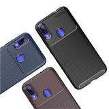 Maxbell Carbon Fiber Phone Case for Xiaomi Redmi Pro Soft Back Cover Coffee - Aladdin Shoppers