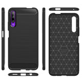 Maxbell Carbon Fiber TPU Soft Cover Skin Case for Huawei Honor 9X / 9X Pro Black - Aladdin Shoppers