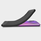 Maxbell Carbon Fiber TPU Soft Cover Skin Case for Huawei Honor 9X / 9X Pro Black - Aladdin Shoppers