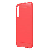 Maxbell Carbon Fiber TPU Soft Cover Skin Case for Huawei Honor 9X / 9X Pro Red - Aladdin Shoppers