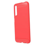 Maxbell Carbon Fiber TPU Soft Cover Skin Case for Huawei Honor 9X / 9X Pro Red - Aladdin Shoppers