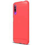 Maxbell Carbon Fiber TPU Soft Cover Skin Case for Huawei Honor 9X / 9X Pro Red - Aladdin Shoppers