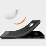 Maxbell Carbon Fiber TPU Soft Cover Suitable for Samsung Galaxy S10 E Black - Aladdin Shoppers