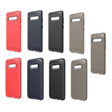 Maxbell Carbon Fiber TPU Soft Cover Suitable for Samsung Galaxy S10 E Black - Aladdin Shoppers