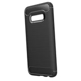 Maxbell Carbon Fiber TPU Soft Cover Suitable for Samsung Galaxy S10 E Black - Aladdin Shoppers
