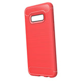 Maxbell Carbon Fiber TPU Soft Cover Suitable for Samsung Galaxy S10 E Red - Aladdin Shoppers