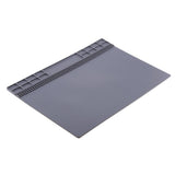 Maxbell Cellphone Repair Mat, Multi-function Heat Insulation Silicone Repair Tools Pad Desk Mat Maintenance Platform for Soldering Iron Repair Station, Watch Repair, Grey - Aladdin Shoppers