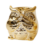 Maxbell Ceramic Candle Holder Owl Shaped Tea Light Tealight Candleholder Ornament A - Aladdin Shoppers