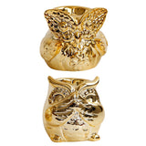 Maxbell Ceramic Candle Holder Owl Shaped Tea Light Tealight Candleholder Ornament A