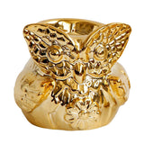 Maxbell Ceramic Candle Holder Owl Shaped Tea Light Tealight Candleholder Ornament B - Aladdin Shoppers