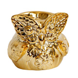 Maxbell Ceramic Candle Holder Owl Shaped Tea Light Tealight Candleholder Ornament B - Aladdin Shoppers
