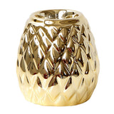 Maxbell Ceramic Candle Holder Pineapple Shaped Candleholder Ornament Golden S - Aladdin Shoppers