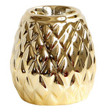 Maxbell Ceramic Candle Holder Pineapple Shaped Candleholder Ornament Golden S - Aladdin Shoppers
