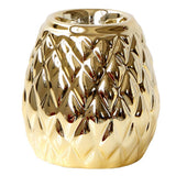 Maxbell Ceramic Candle Holder Pineapple Shaped Candleholder Ornament Golden S - Aladdin Shoppers